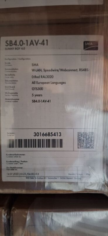 SMA Sunny Boy SB4.0-1AV-41 mit WLAN