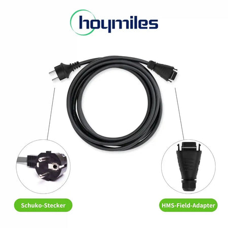 5m Hoymiles AC-Anschlusskabel HMS Field Connector - Schuko | HMS-Serie für Balkonkraftwerk