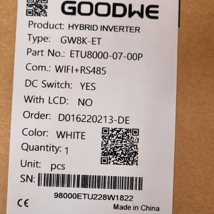 GoodWe GW8K-ET Plus Hybrid