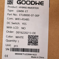 GoodWe GW8K-ET Plus Hybrid