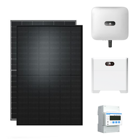 PV-Paket mit 10 Solarmodulen + Speicher + WR + Smart-Meter